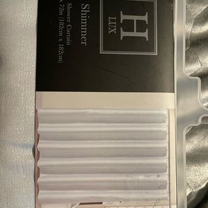 H Lux shower curtain Shimmer 72inx72in